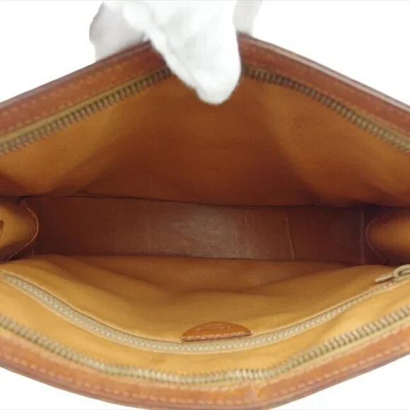 CELINE Clutch bag Brown beige gold Women Authentic secondhand - Picture 7 of 8